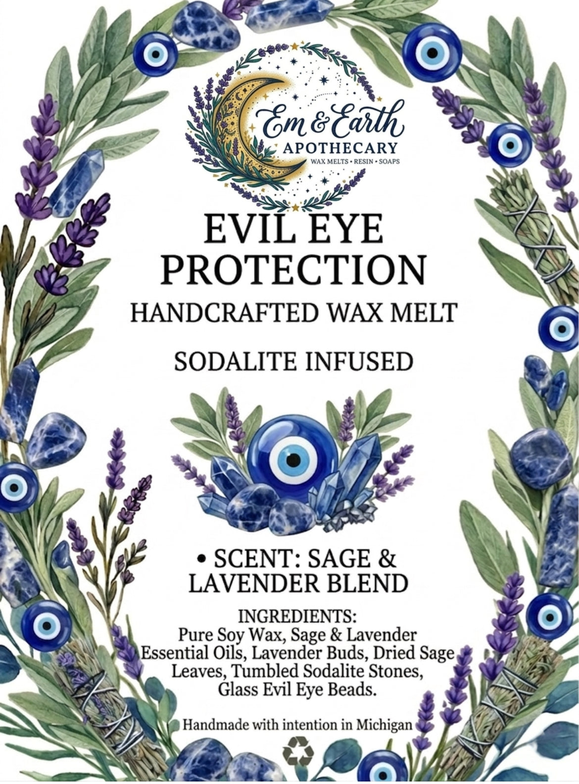 Evil Eye Protection Wax Melt