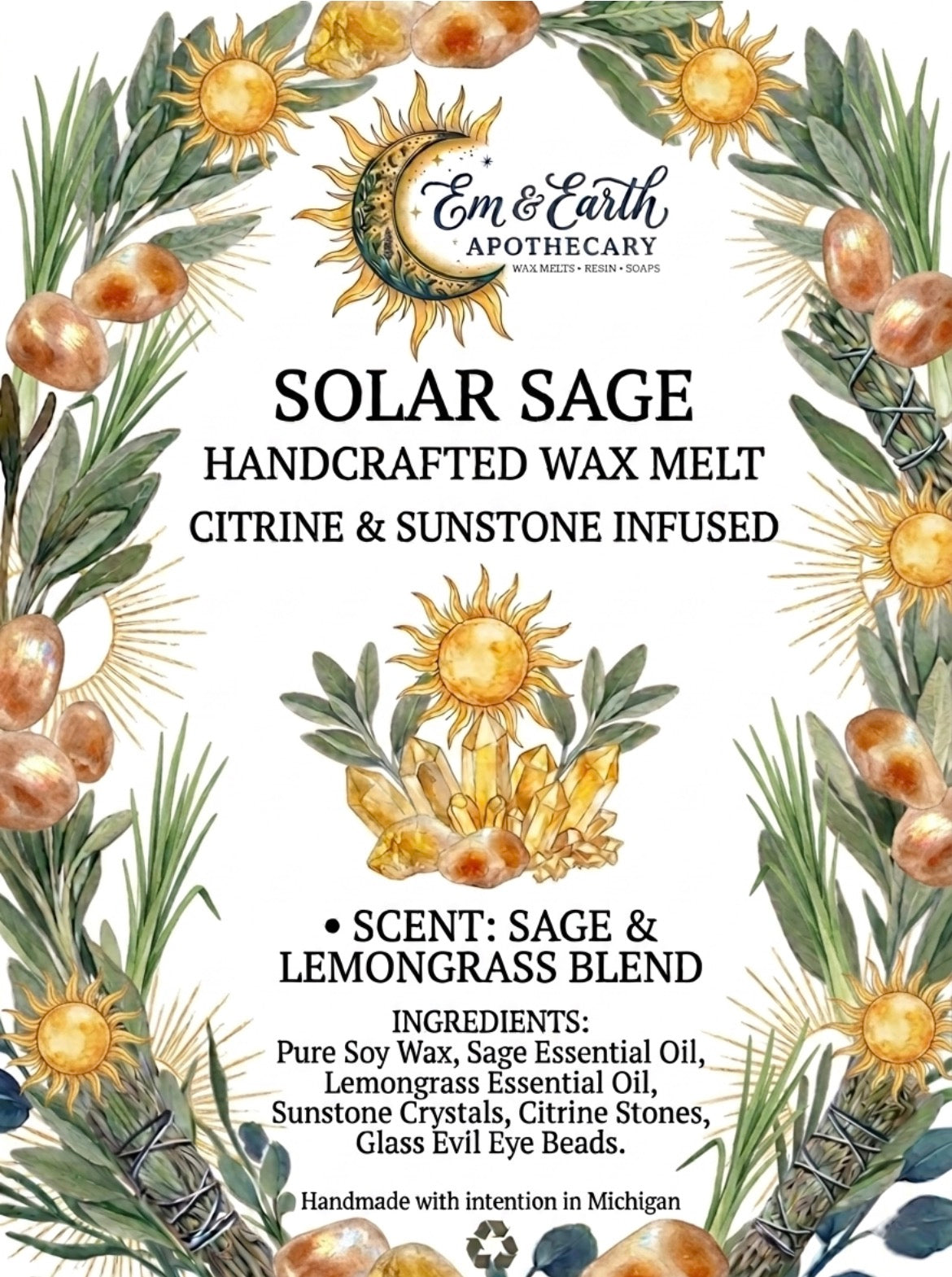 Solar Sage Wax Melt